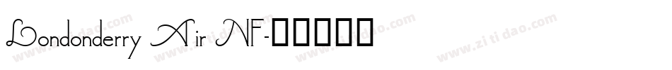 Londonderry Air NF字体转换